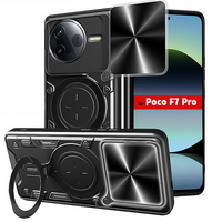 Armor Metal Ring Stand Shockproof Funda For Xiaomi Poco F7 Pro Case Slide Lens Back Cover for PocoF7 Pro Pocco Poko Little F7Pro