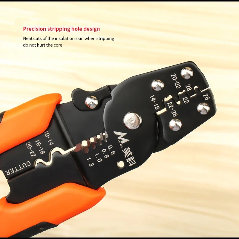 Wire Stripper Decrustation Pliers Cable Wire Stripper Cutter Manganese Alloy Steel Anti-rust Crimper Household Electrician Tools