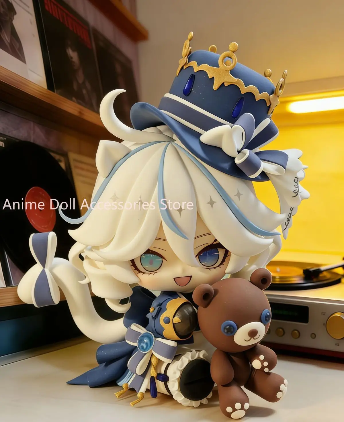 New Anime Genshin Impact Furina Cosplay PVC Action Figure Desktop Ornaments Cartoon Props 