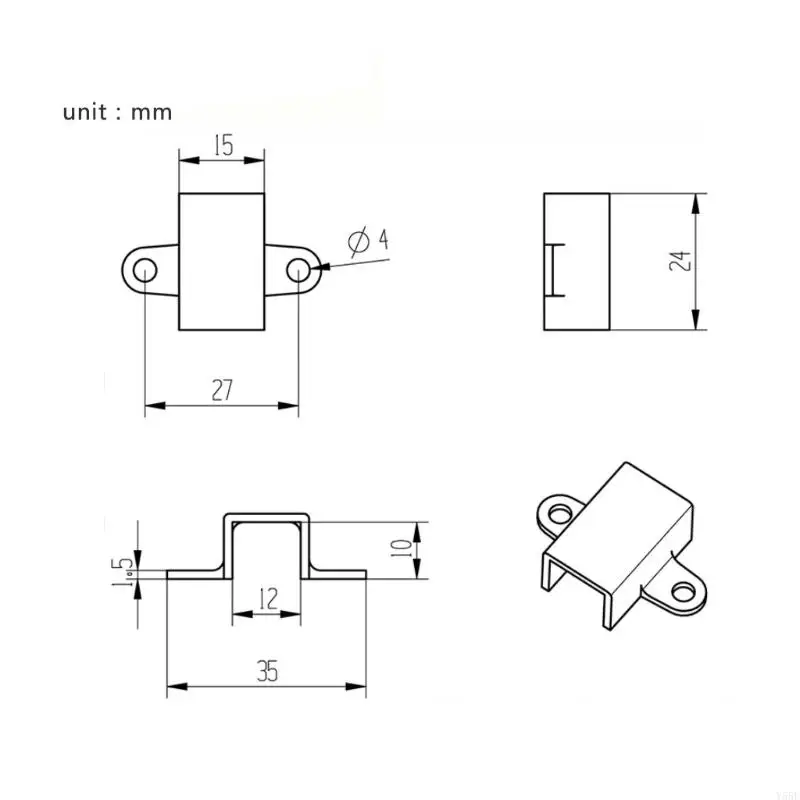 Y55E 10pcs Suporte montagem N20 Base motor micro -engrenagem Fixada para o suporte da estrutura do assento 12m