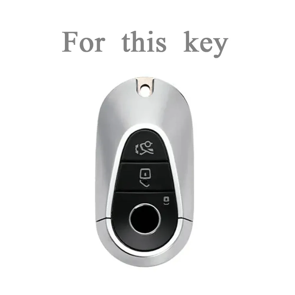 For Mercedes Benz 2022 C S Class W206 W223 S350 C260 C300 S400 S450 S500 TPU Car Key Case Cover Key Shell Protector