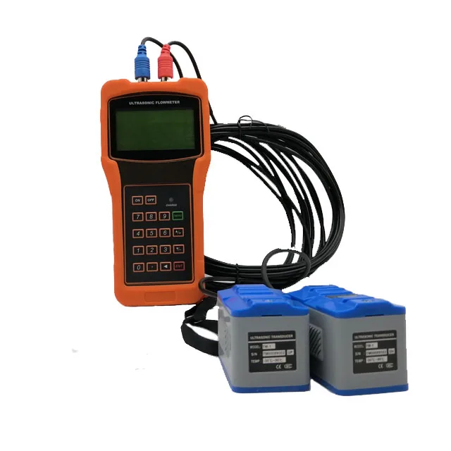 

2025 DLTEREN High Precision DN25-DN100 Clamp on Liquid Handheld Portable Water Flowmeter RS232 Doppler Ultrasonic Flow Meter