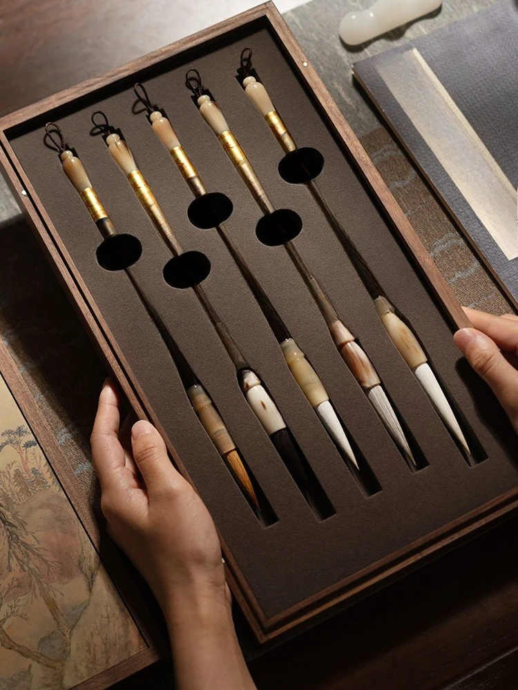 Pinsel professionelle Studie vier Schätze Set