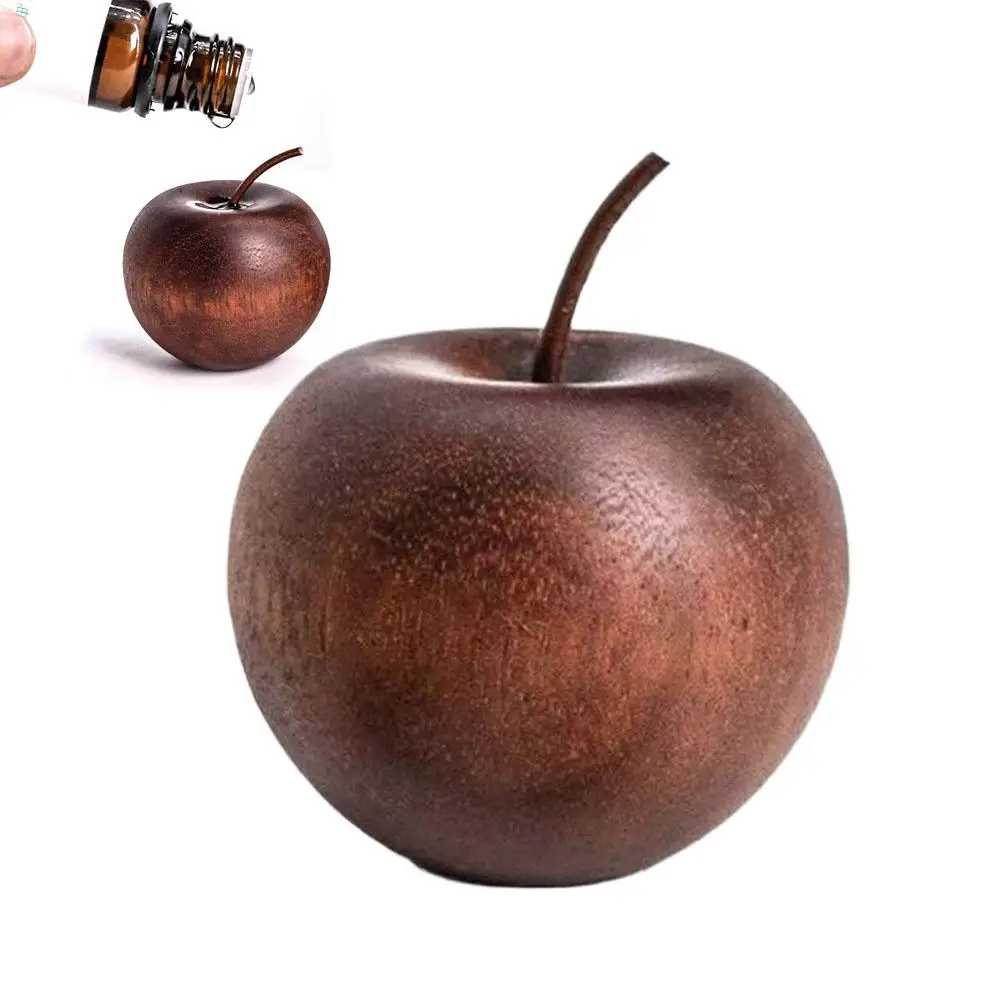 Natural Wooden Apple Shaped Aroma Diffuser Living Room Aromatherapy Interior Expanding Fragrance Long-lasting Christmas Gifts