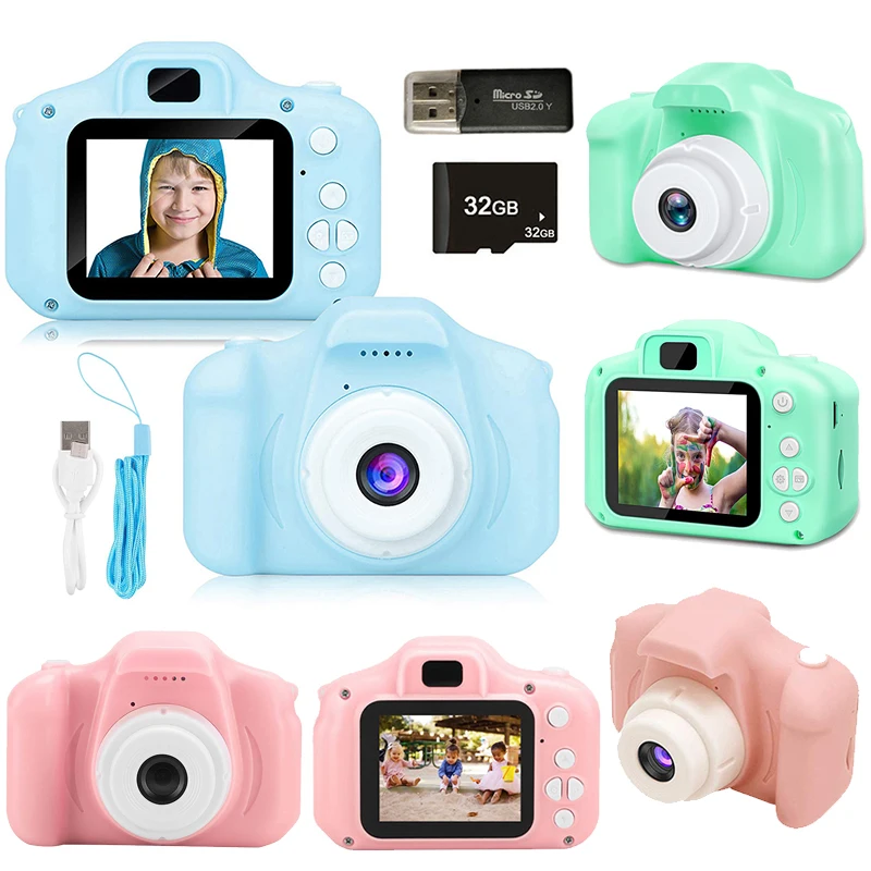 Kids Camera Toys 8 Million Pixel Video Digital Selfie Cameras Mini Camcorder Children Educational Toys Kids Gifts for Girls Boys