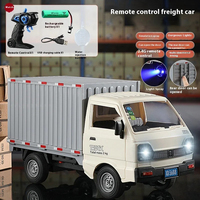 1：16 KF21 Scale Mini RC Cars Cargo Truck With Spray Lights Drift Function Remote Control Model Vehicle For Toys Children's Gifts