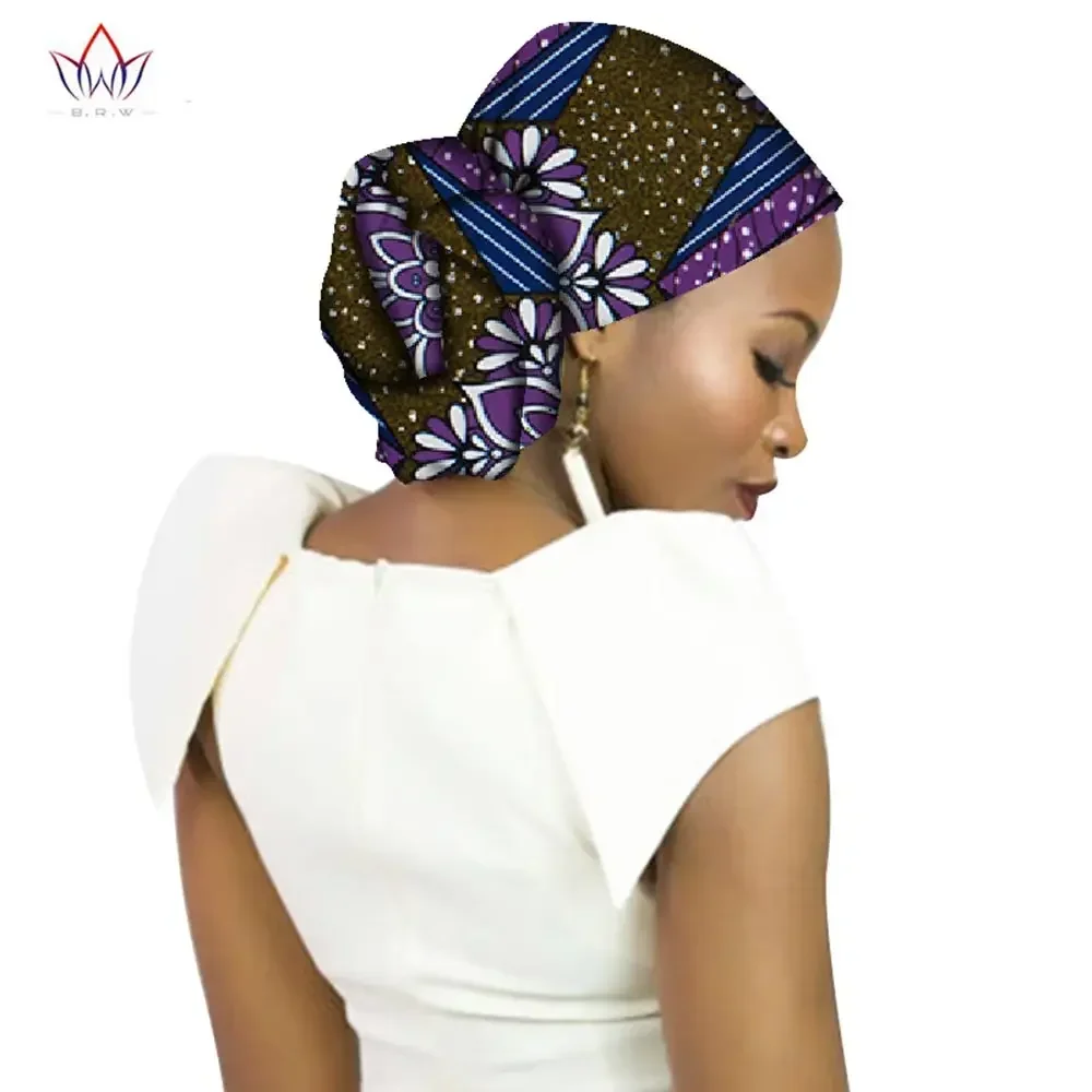 Fashion New Style African Headwear for Women Ankara Headband Decorations Wrap Tie Scarf Africa Hair Accessories BRW WYB65