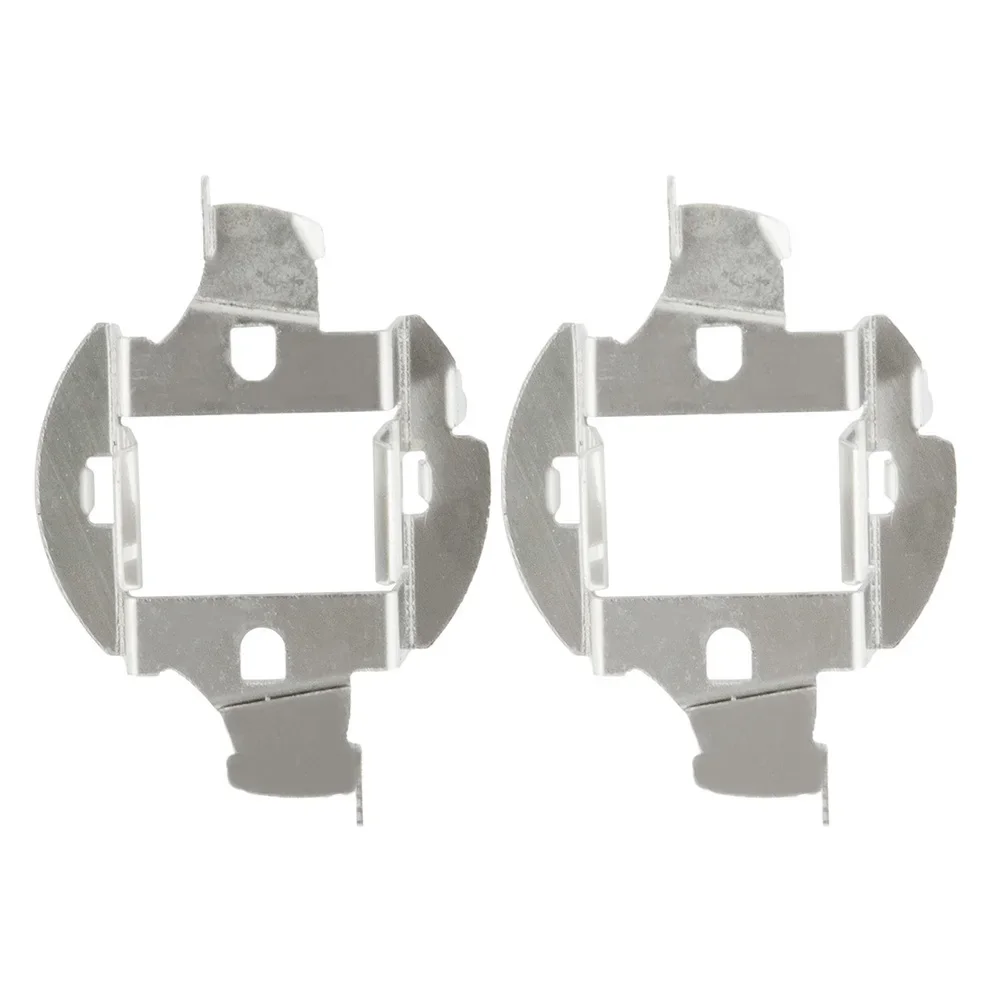 2x Metal H7 HID Bulb Retainer Clip Adapters Compatible With E60 5 Series And Select For Mercedes Front Lighting Systems