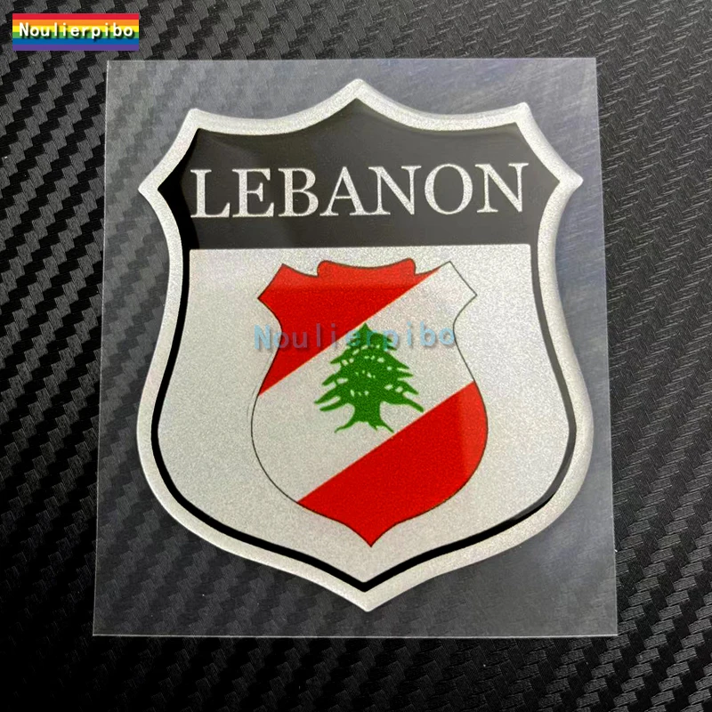 3D Car Sticker Lebanon Badge Shield Sticker Epoxy Dome Gel Sticker Car Body Decoration Motorcycle Helmet Laptop Vinyl Decal