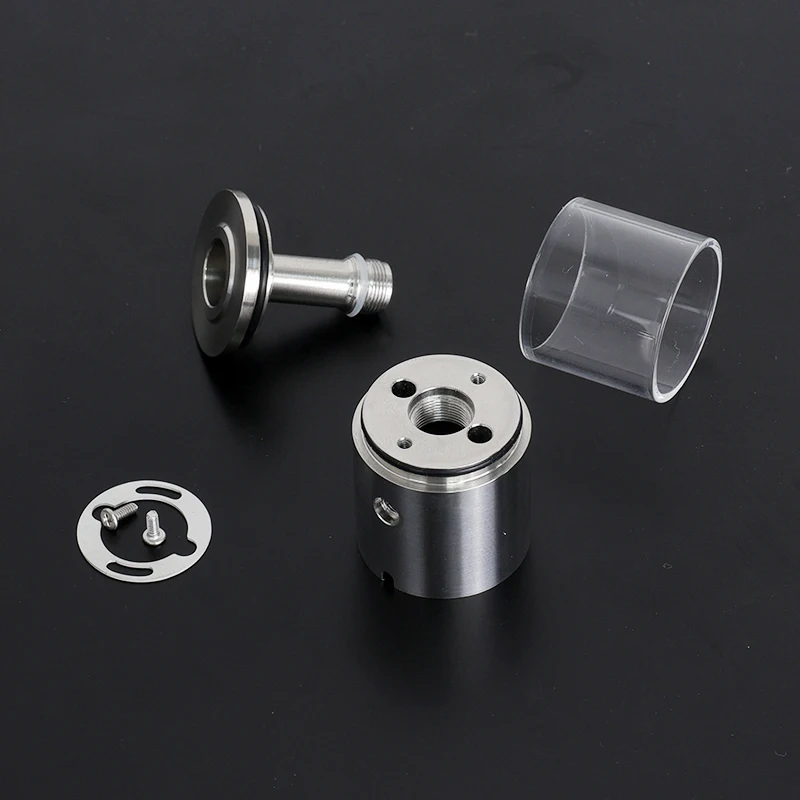 YFTK Flash E-vapor V4.5s+ RTA Tank V4.5 Hepsi Bir Arada Kapaklar 316ss Kapaklı Paslanmaz Çelik Alet Parçaları Vape Pen Atomizer vs kuma