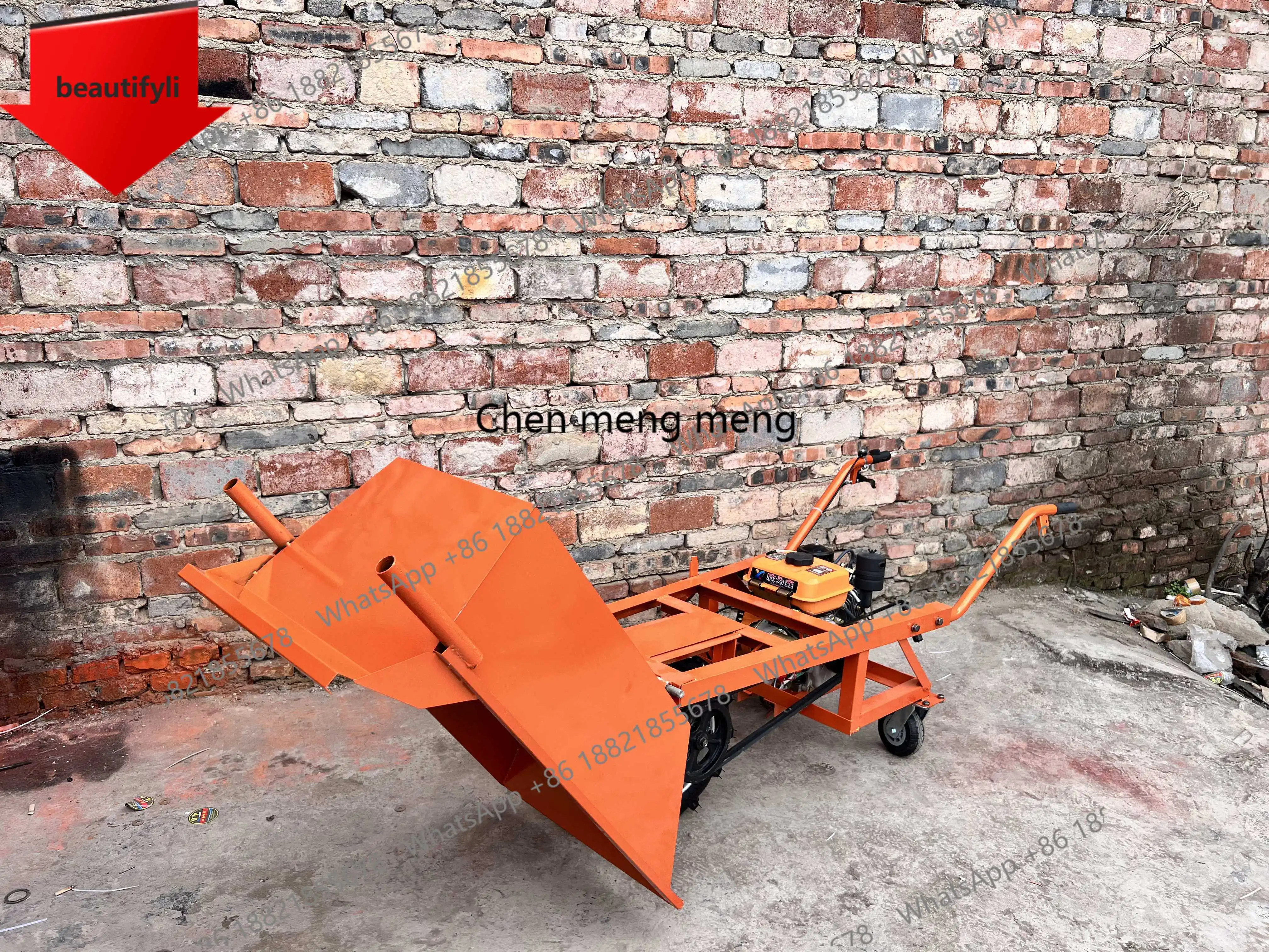 

D185 Single wheel tipping bucket three-wheeled chicken bus construction site climbing agricultural transfer trolley
