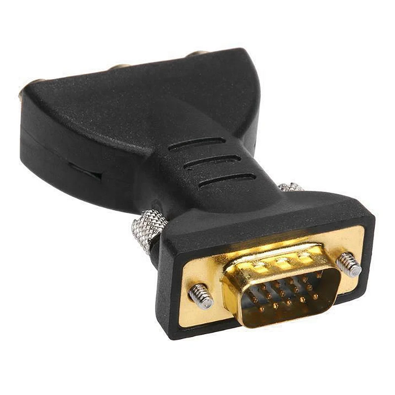 Adaptateur de prise vidéo 3RCA RGB femelle vers HD 15 broches, coordinateur de style VGA