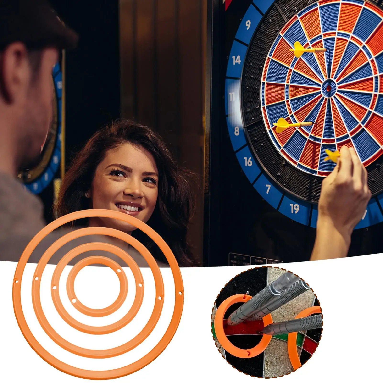 4pcs/set Dart Practice Rings Dart Practice Ring Target Aid Ring Dart Practice Aiming Target Aid Board Games Accessories