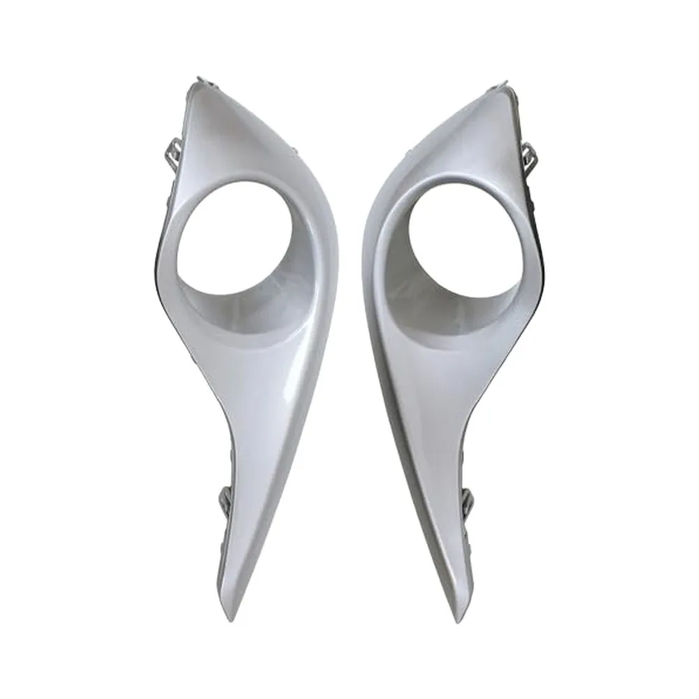 For Daily Driving Silver Fog Light Cover Headlight Guard ABS Plastic Material Non Deformation Direct Replacement