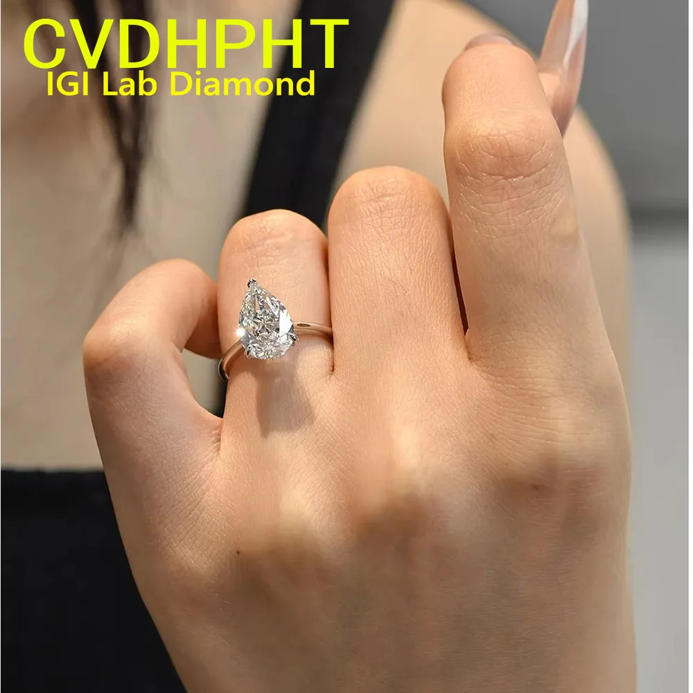High-end Custom Jewelry IGI certificate real gold DE-VS-VVS Wedding ring engagement RING
