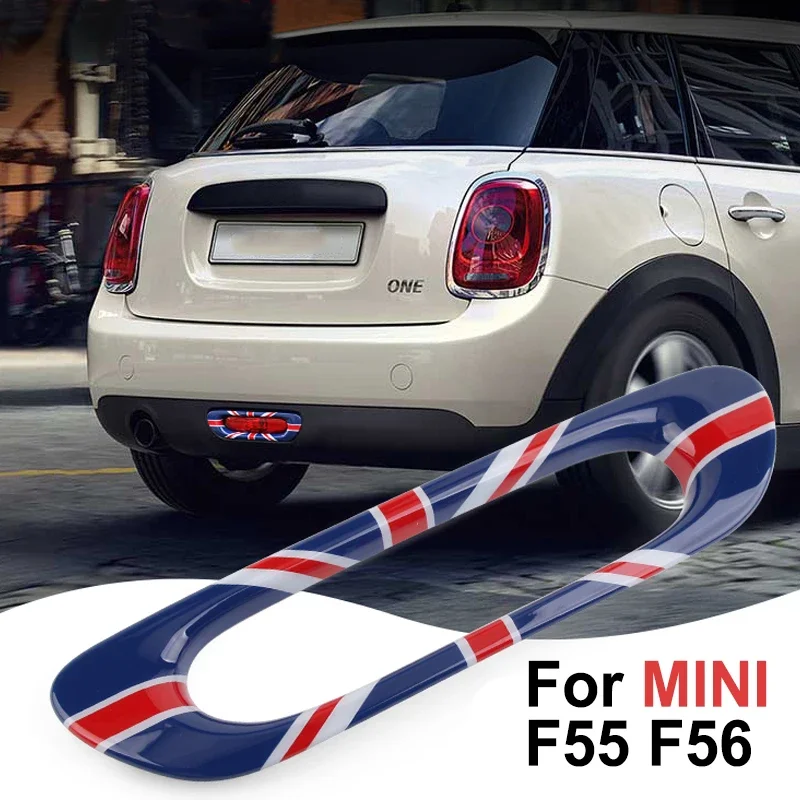 Car Taillight Rear Fog Lamp Frame Trim Cover For Mini Cooper S JCW One F55 F56 Hatchback Union Jack Stickers Case Accessories