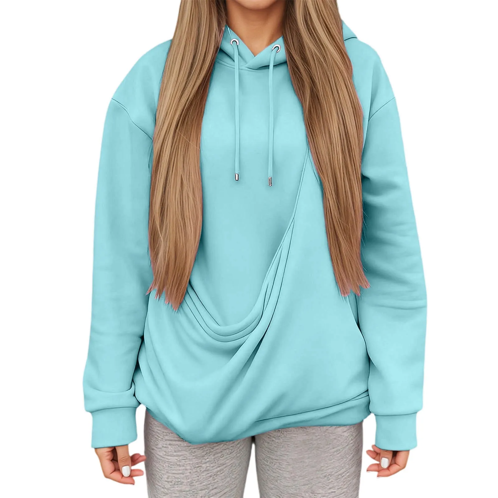 هوديي نسائي، حقيبة للحيوانات الأليفة، قميص رياضي، حامل جيب للقطط والكلاب الأليفة، علوي #4