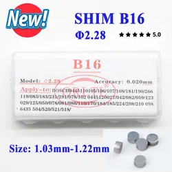 Arandela de boquilla de inyección de combustible B16, anillo de acero de sellado B16 1,03-1,25 MM, cuñas de ajuste de inyector diésel para juntas de pulverizador Bosch