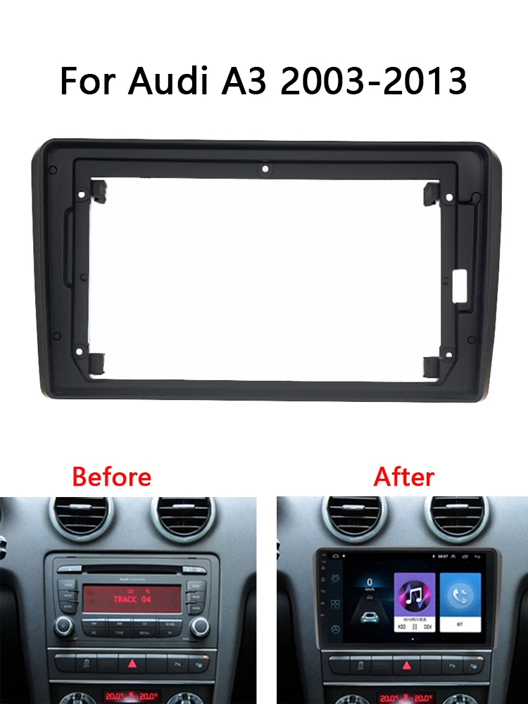 に適合する フォード に適合する フィエスタ に適合する フォーカス 1998～2006年式 1DIN カーステレオ ラジオ DVD に適合する  フォード に適合する フィエスタ 2008-2017 ダブルDINラジオフェイシアパネル ダッシュマウント 取り付けトリ ステレオ鼻隠し カーラジオ  ... 自動車部品 に適合する A3 2003-2013 9インチ カーラジオフレーム ステレオ センターコンソールホルダー フェイシアトリ