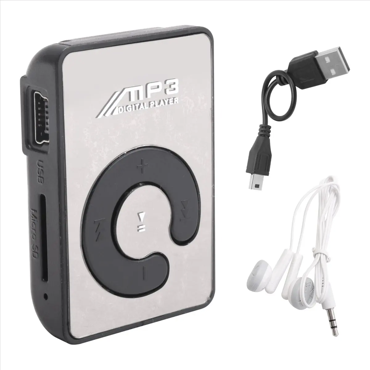 ~AT249 Arrival-Mini Music MP3 Player with USB Cable with Headphones Black