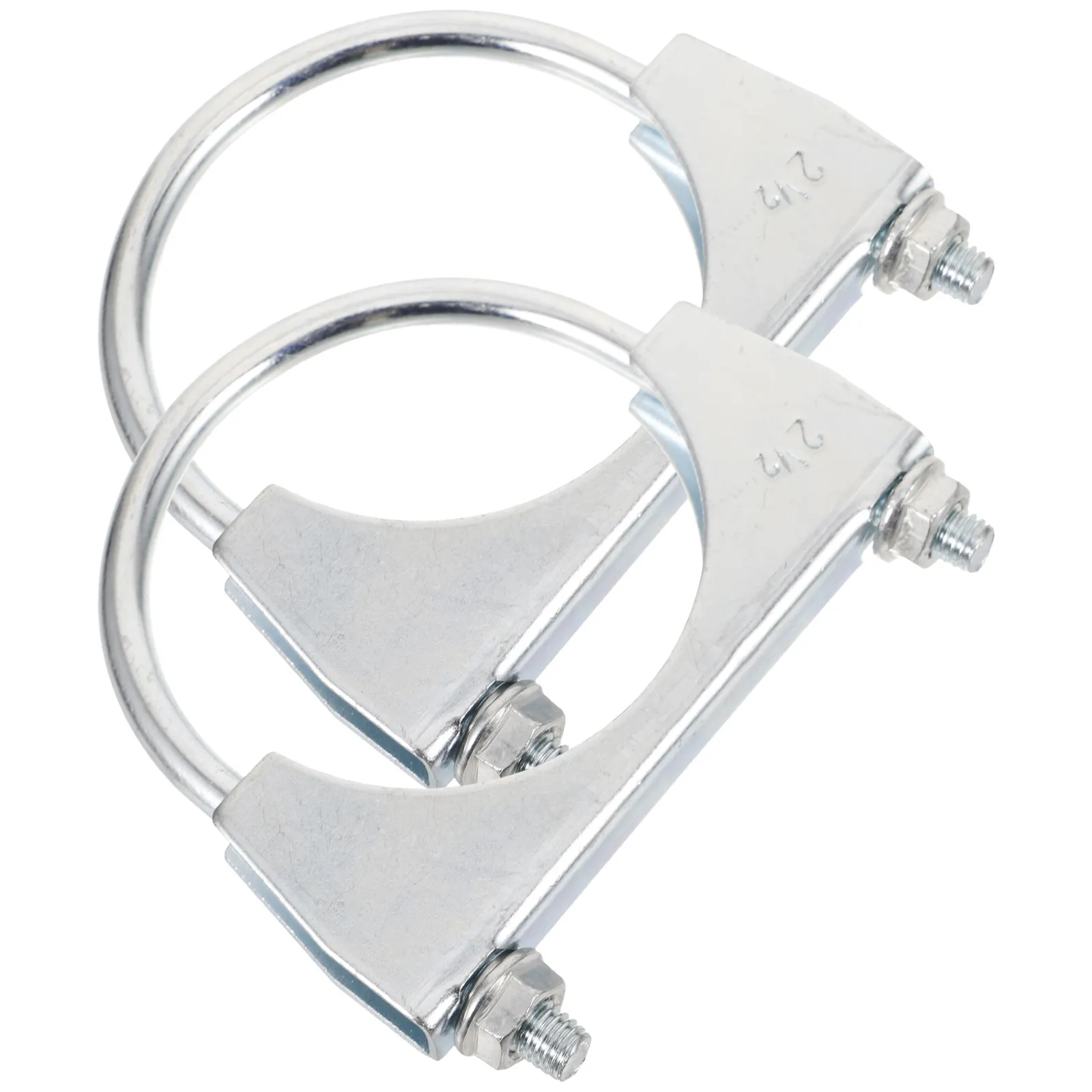 

2Pcs Stainless Steel Motorcycle Clamp Heavy Duty Exhaust Muffler Clamp for Motorbike Tailpipe Secure Fixing Noise Reduction