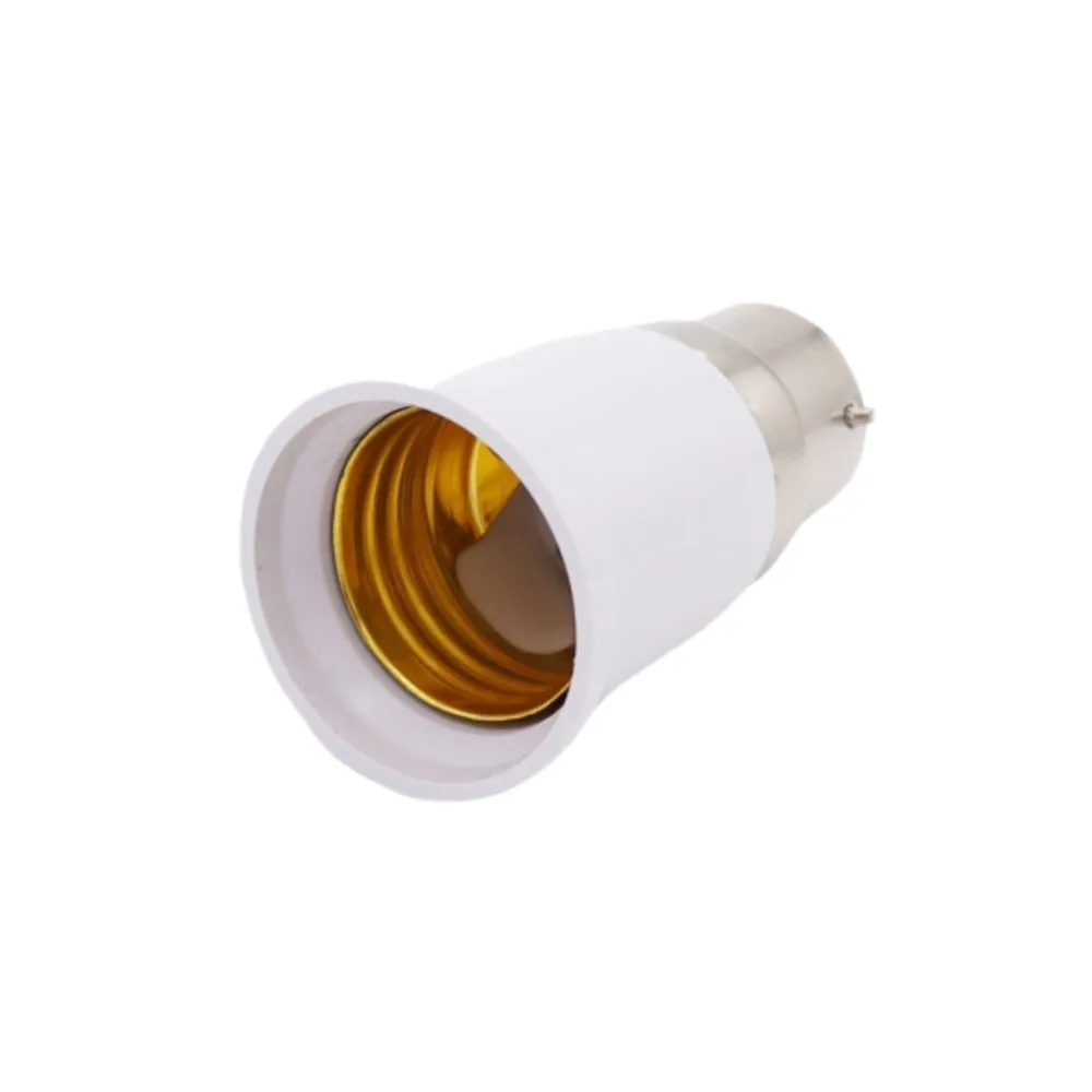 Light Bulb Adaptor Bayonet B22 To E27 Lamp Converter Holder Light Adapter Lamp Holder Lighting Parts Screw Bulb Plug Extender