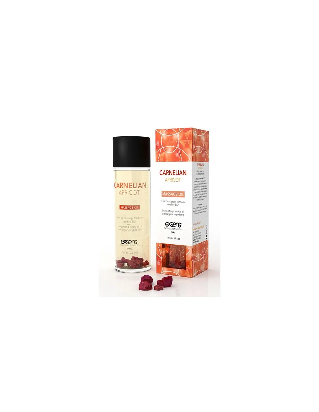 Massage oils and creams Invigorating Carnelian Apricot Massage Oil 100 ml.