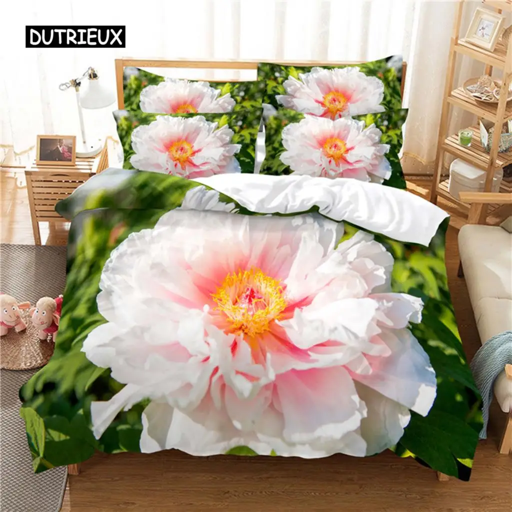 

Beautiful Flower Bedding Set Duvet Cover Set 3d Bedding Digital Printing Bed Linen Queen Size Bedding Set Fashion Design