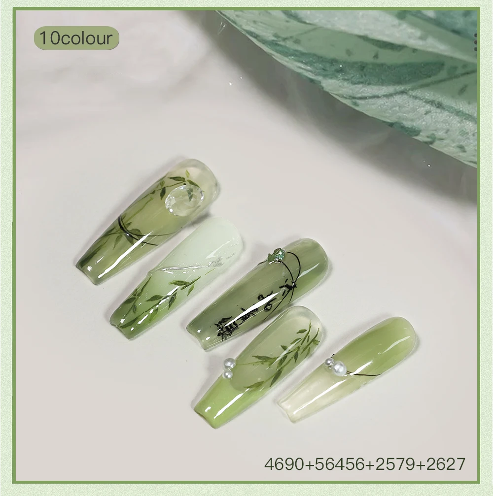 IBEDGE 15ml  Gel Nail Polish Jelly Light Green Blue Nail Art UV Gel Varnish Spring Summer Simple Fresh Manicure