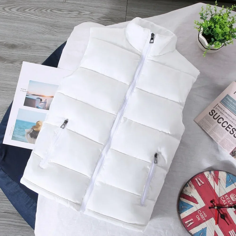

Мужская приталенная куртка, белая безрукавка с воротником-стойкой, Повседневная теплая безрукавка, весна-осень 2023