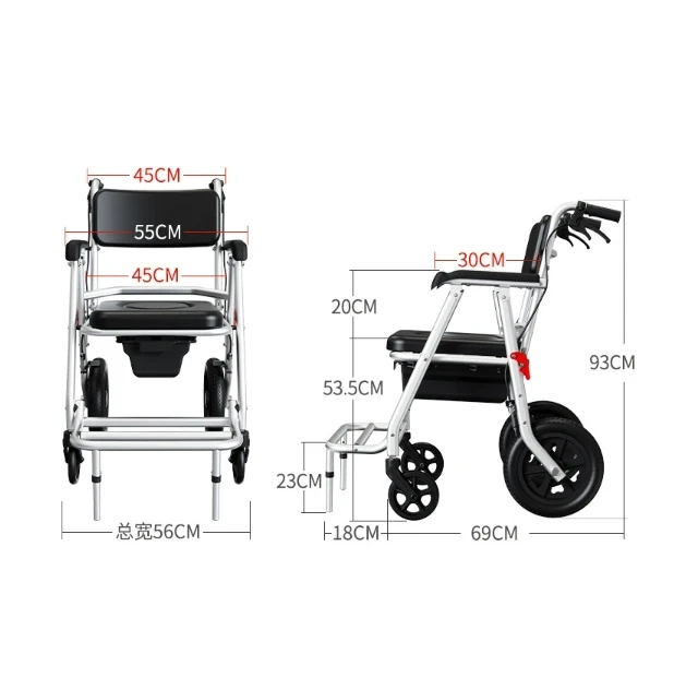 

Стул для унитаза на колесиках для пожилых людей, бытовой мобильный туалет, складная ванна для инвалидов, парализованный стул для ванны для пожилых людей, портативный