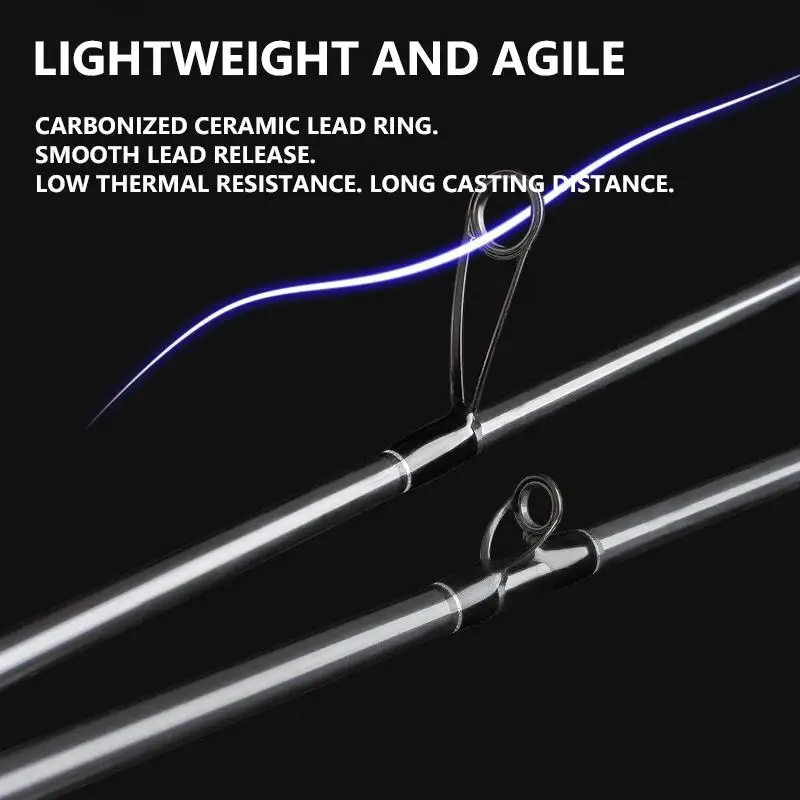 Mavllos Magic-L صنارة صيد دوارة 1.8 متر 2.1 متر معتدلة سريعة سمك السلمون المرقط صنارة صيد السمك إغراء 2-10 جرام خط 2-10 رطل قضيب صب الكربون الخفيف