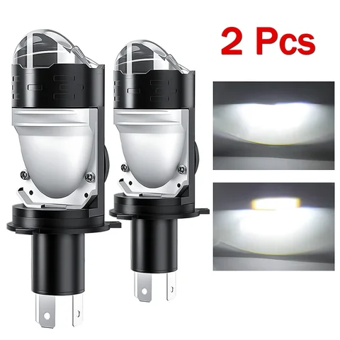 PAMPSEE 200W 60000LM H4 Светодиодные автомобильные фары HB2 Противотуманные фары дальнего и ближнего света CANBUS Turbo Автоматическая лампа 12 В 24 В Объектив проектора