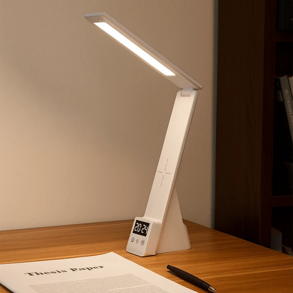 

Dimmable Multifunctional Desk Lamp Folding Design Modern Style Wireless Charging Desk Lamp Rechargeable Multi Functional