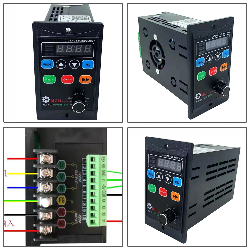 Inverter Speed Controller 30W to 750W universal 220VAC Frequency Converter LED display used for Three-phase Asynchronous Motor