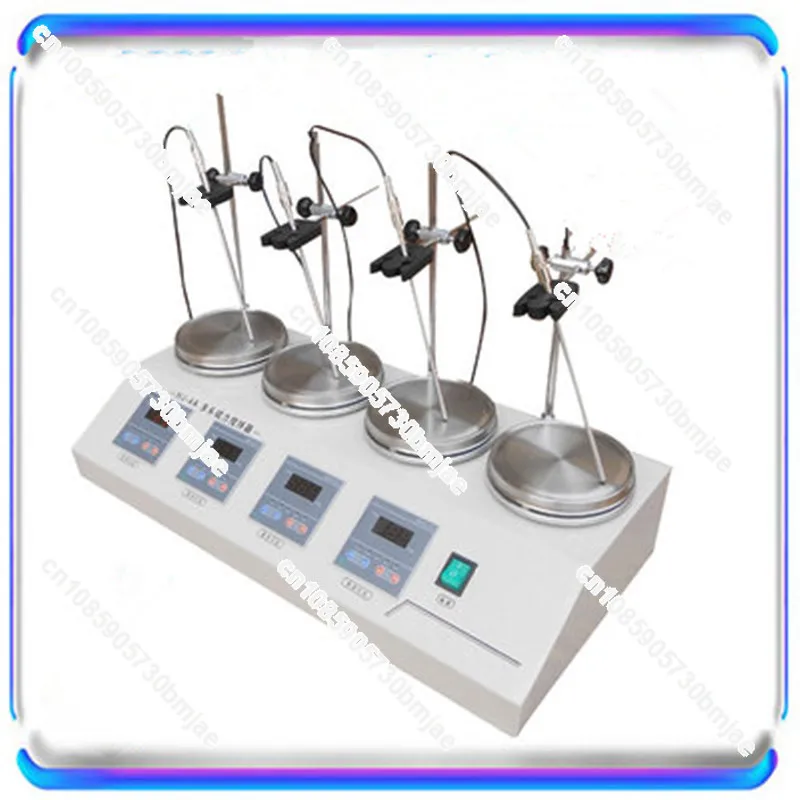 4 heads multi unit Digital display thermostatic Lab magnetic stirrer mixer hotplate blending mixing stirring machine agitator