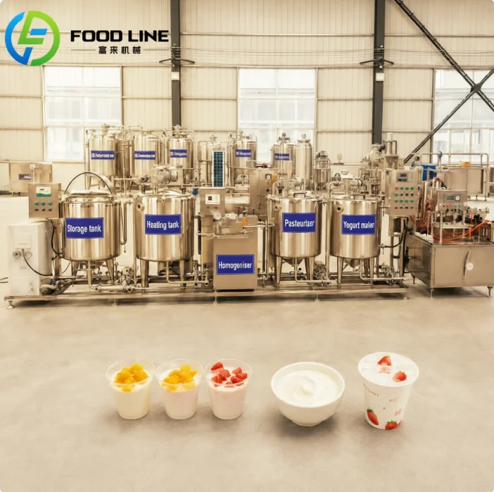 FOODLINE All Day Continuous Yogurt Line Indoor Outdoor Dual Use Adjustable Fermentation Speed Processing Unit