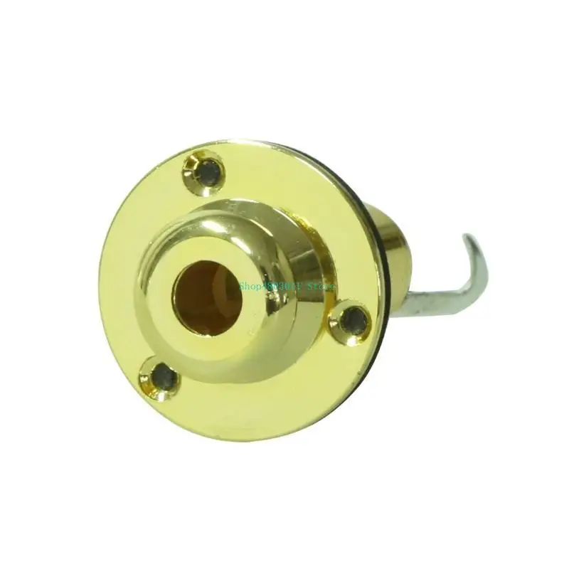 

T3LD 2Pcs Electric Guitar Mono Endpin Socket Plug 6.35mm End Pin Output Socket