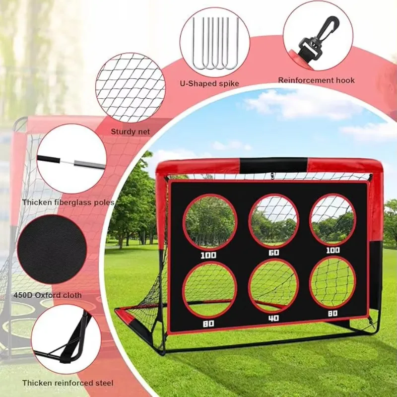 

Mini 1.8*1.2m Portable Children's Football Goal Foldable Outdoor Tent Net with Nylon and Fiberglass