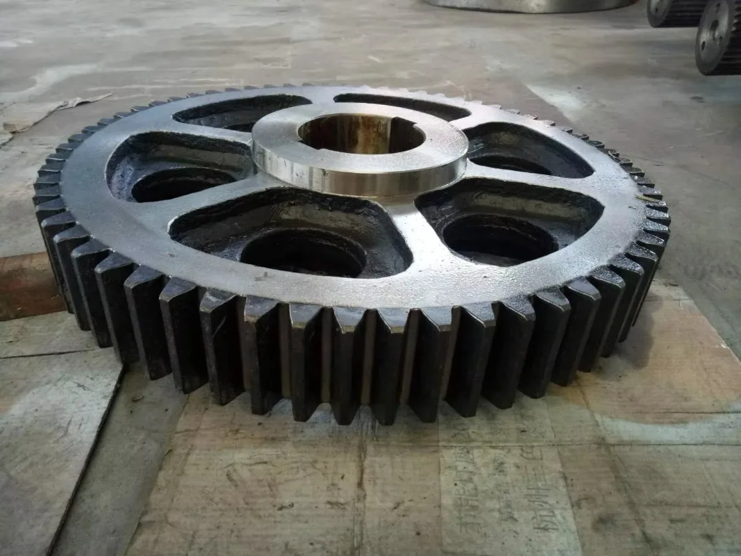 Запасные части для шахтного оборудования, зубчатое колесо большого диаметра, высококачественное литье из шпора, большое зубчатое колесо