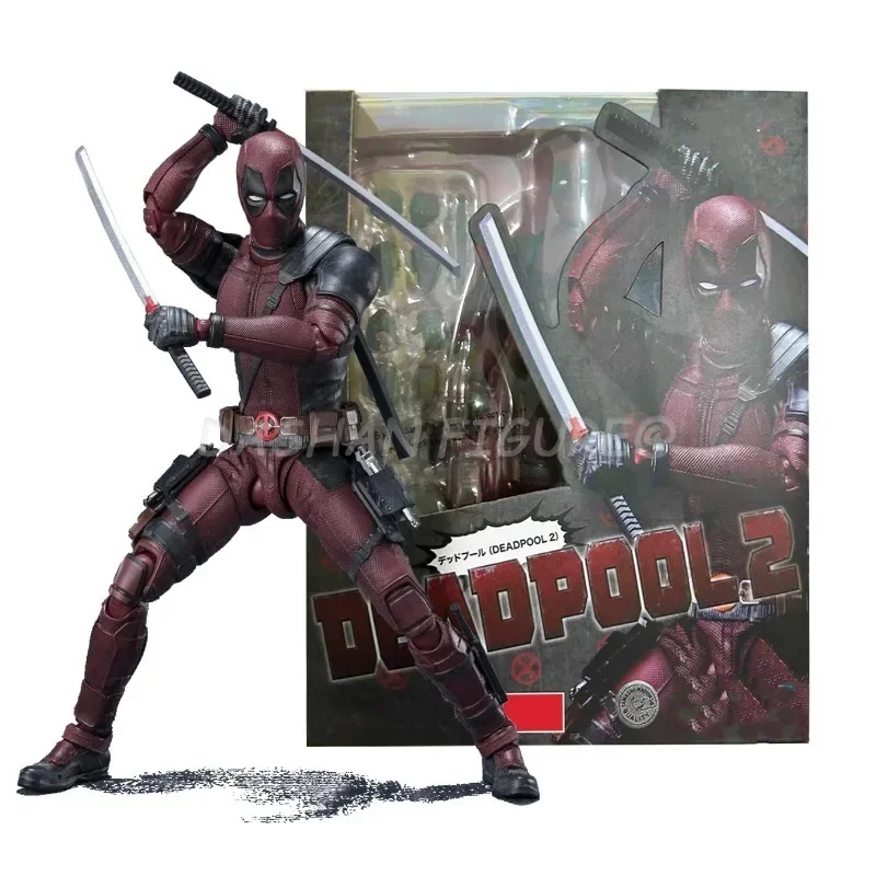 

SHF Deadpool 2 Action Figure PVC Superhero Collection Doll Movable 16cm Marvel Deadpool Figurine Model Toys for Child's Gifts