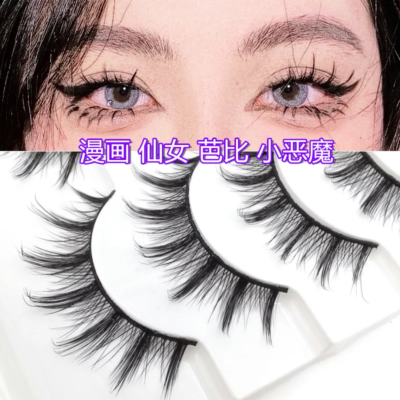 5 Pares New Natural Manga Cílios Macios Cílios Postiços Grossos Cílios Manga Cílios Namoro Diário Maquiagem Cílios Cílios Wispy