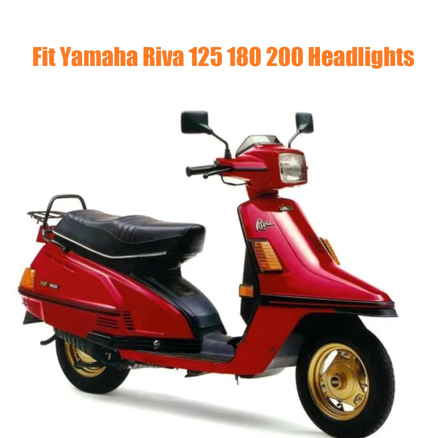 IVOTOW R2 LED for Yamaha XT250 XT 350 Bulb, Riva 125 180 200 Pod Head Light, 1U4-84314-40-XX Bulb 12V 45/40W P45t, H/L Dual Beam