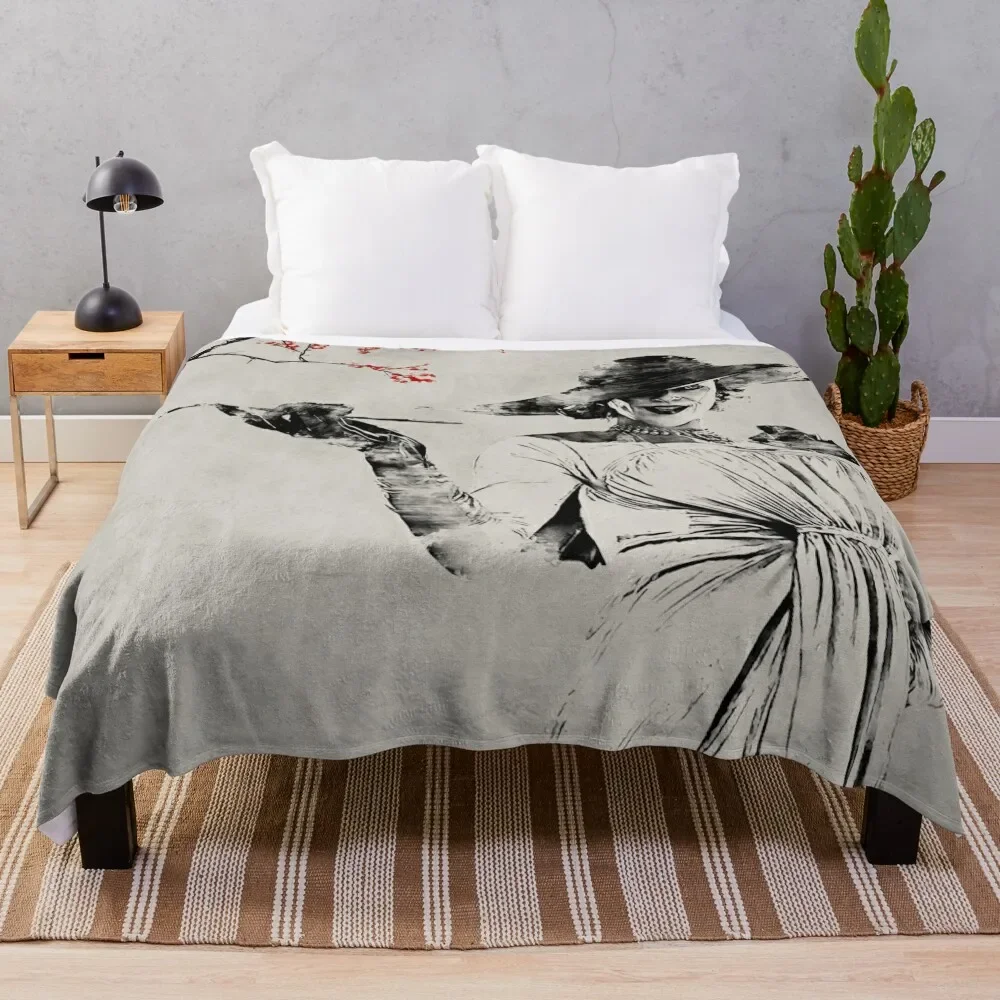 

Resident Evil Village Lady Dimitrescu *Japanese Style* Throw Blanket heavy to sleep Tourist Blankets