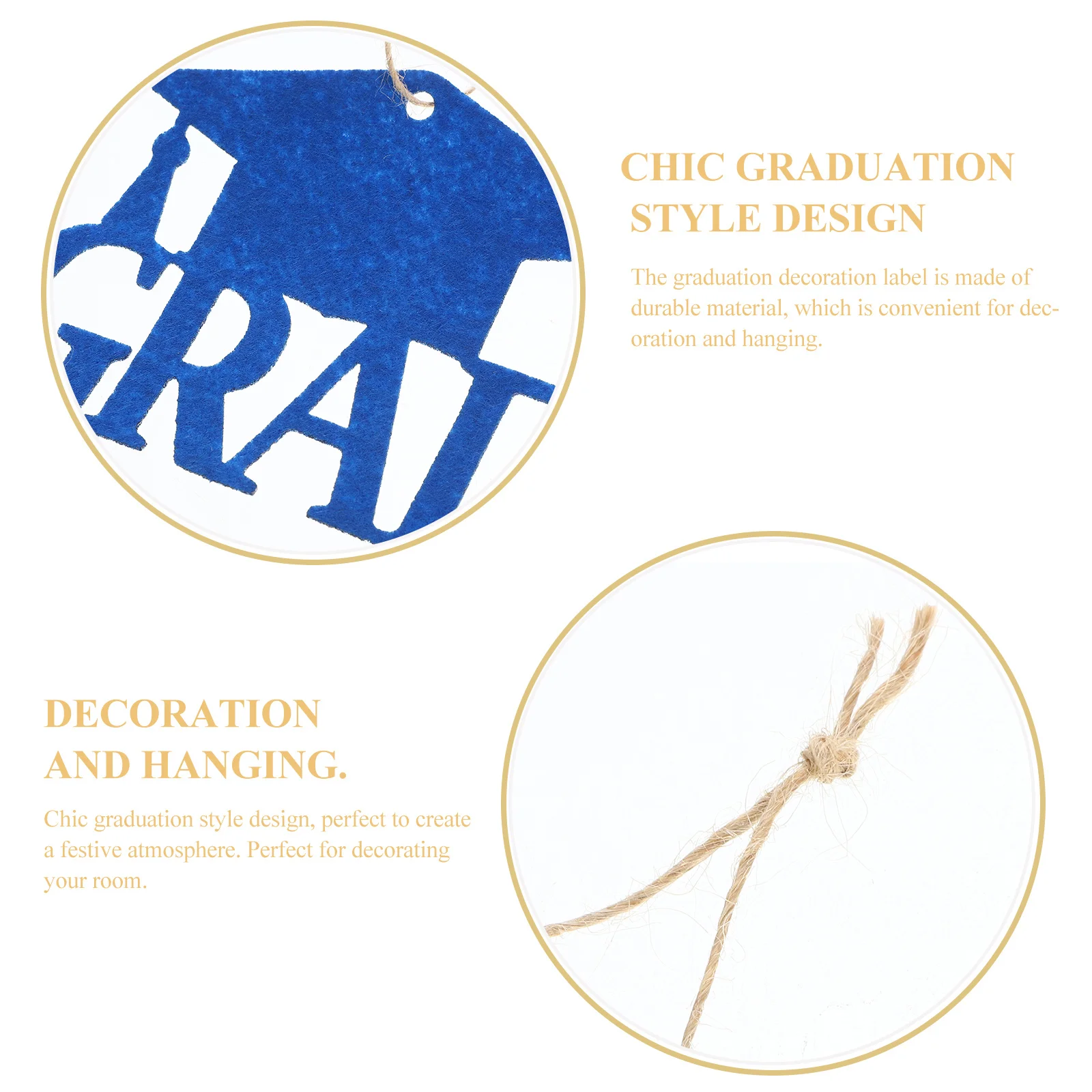 

18Pcs Graduation Party Vase Labels 2024 Grad Cutouts Hanging Tags for Vase Centerpiece Decor Party Supplies Graduation Labels