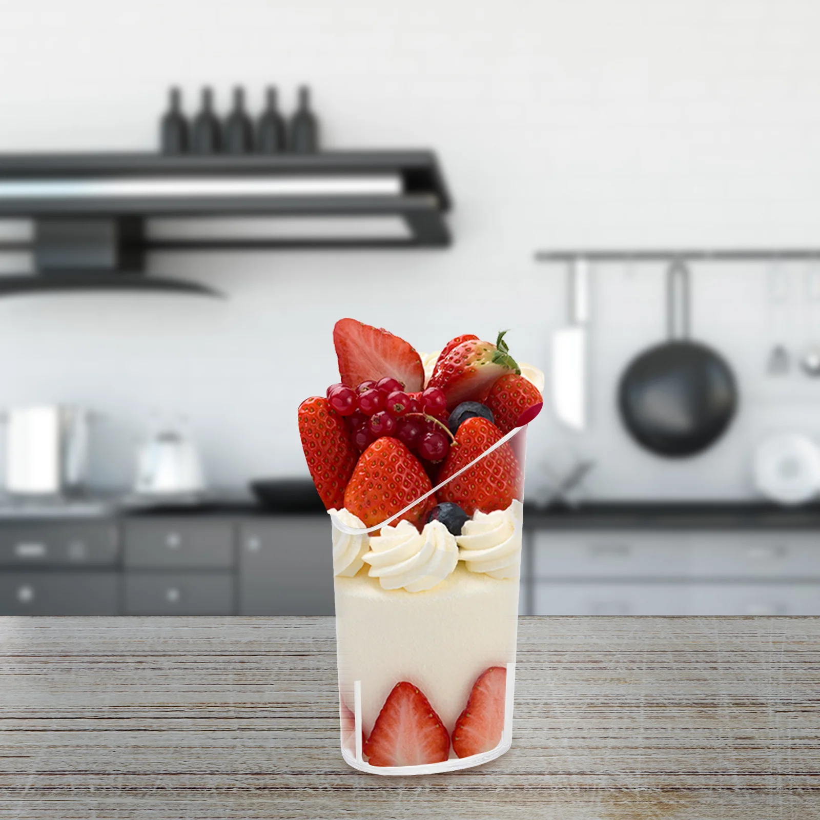 

50Pcs Mini Clear Dessert Cups Durable Plastic Transparent Tiramisu Mousse Pudding Jelly Ideal for Events Dessert Cups