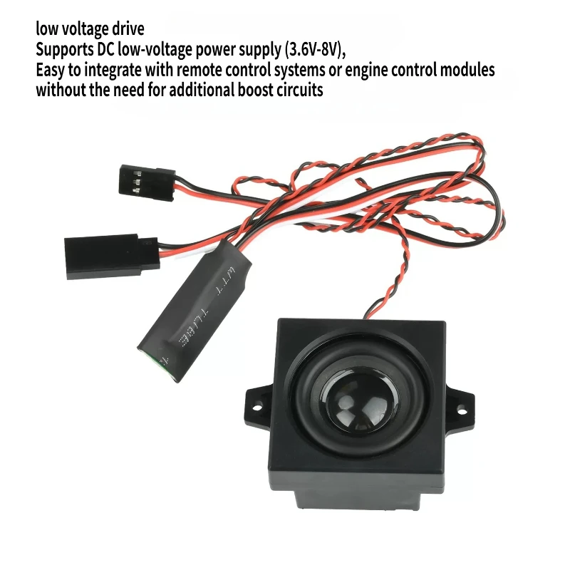 3.6-8V Remote Control Diesel Engine Sound Effect Module Simulation 5W Speaker Suitable for Truck Excavators