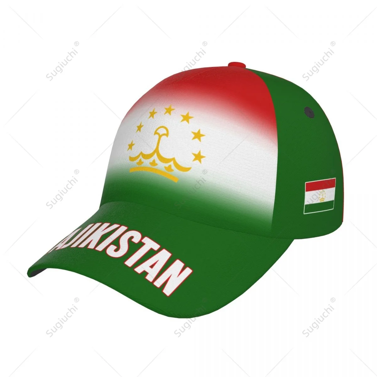 Unisex Baseball Cap Hat Tajikistan Flag Gradient Color 3D Printing for Tennis Outdoor Bike Bicycle Golf Baseball Sports Fans