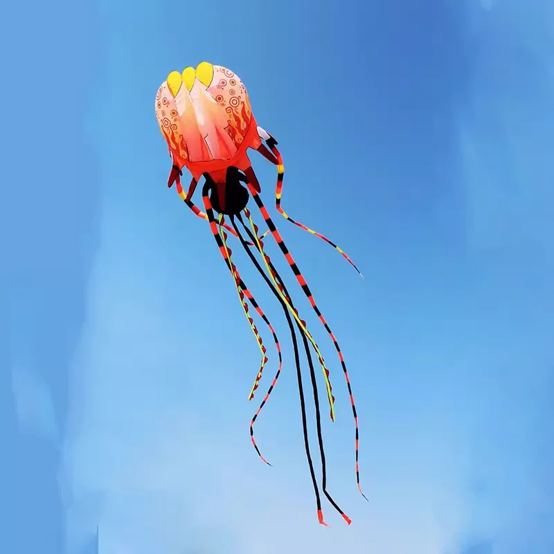 

9m / 18m Soft Inflatable Jellyfish Kite with Long Tails – Large Octopus Show Kite for Adults