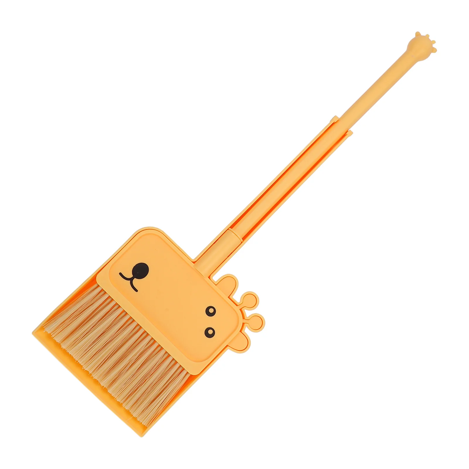 مجموعة واحدة من مكنسة تصميم الزرافة للأطفال مع مجموعة تنظيف صغيرة للأطفال أداة اكتساح تعليمية ممتعة محمولة للاستخدام المنزلي والمدرسة #6